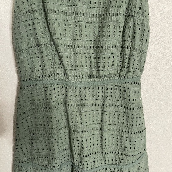 Gap Olive Green Eyelet Dress 0 - Picture 4 of 6